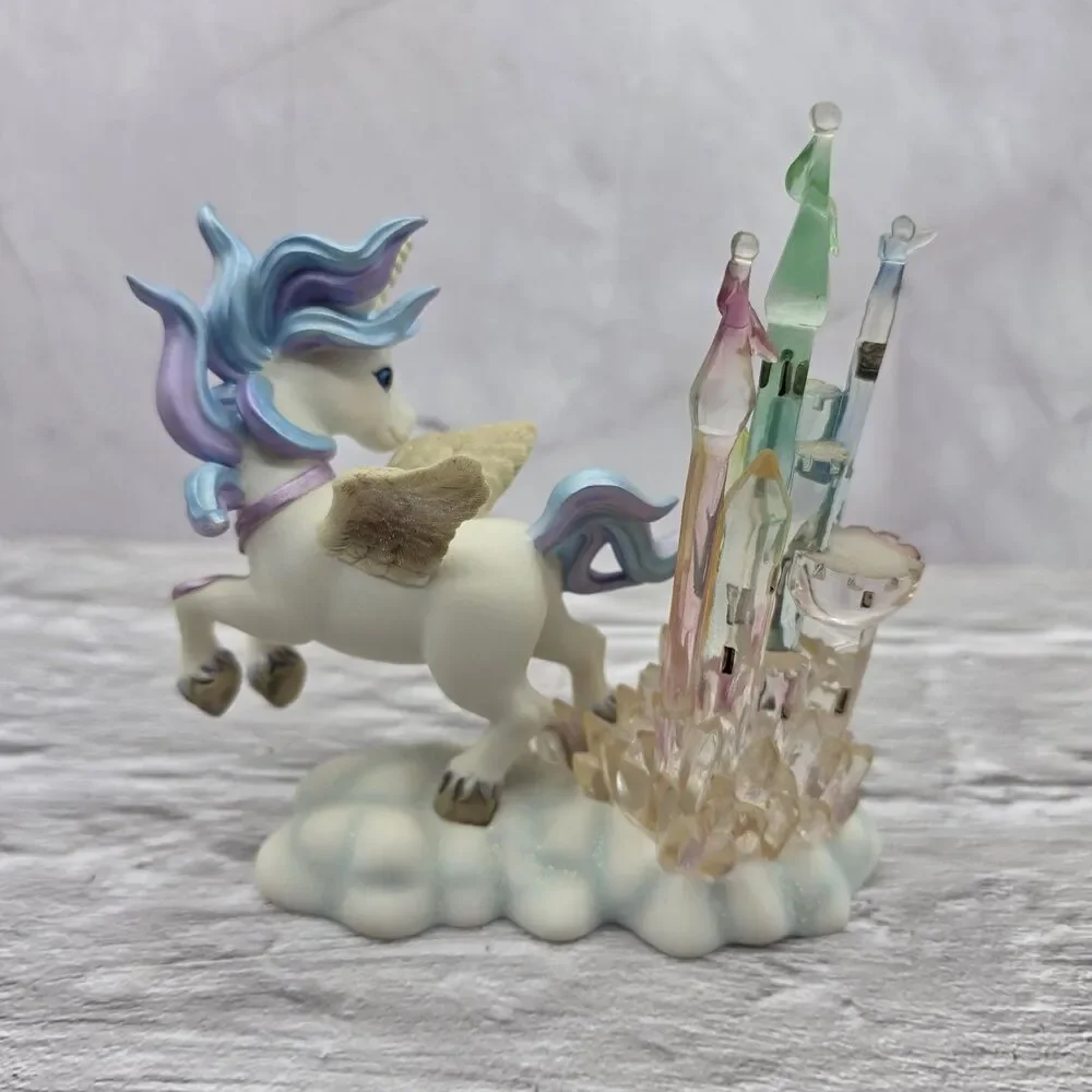 Hamilton Collection Rainbow Dreams Castles In The Sky Unicorn Pegasus 2001